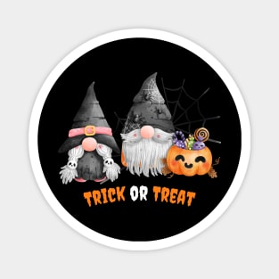 Trick or Treat Halloween! Cute Gnomes Halloween Pumpkin Spooky Season Autumn Vibes Halloween Thanksgiving and Fall Color Lovers Magnet